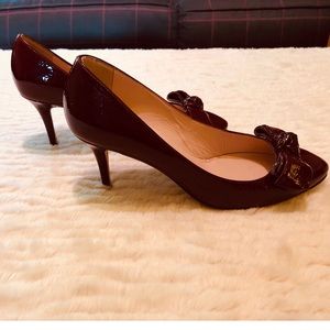 Kate Spade Cristie Wine Patent Pump